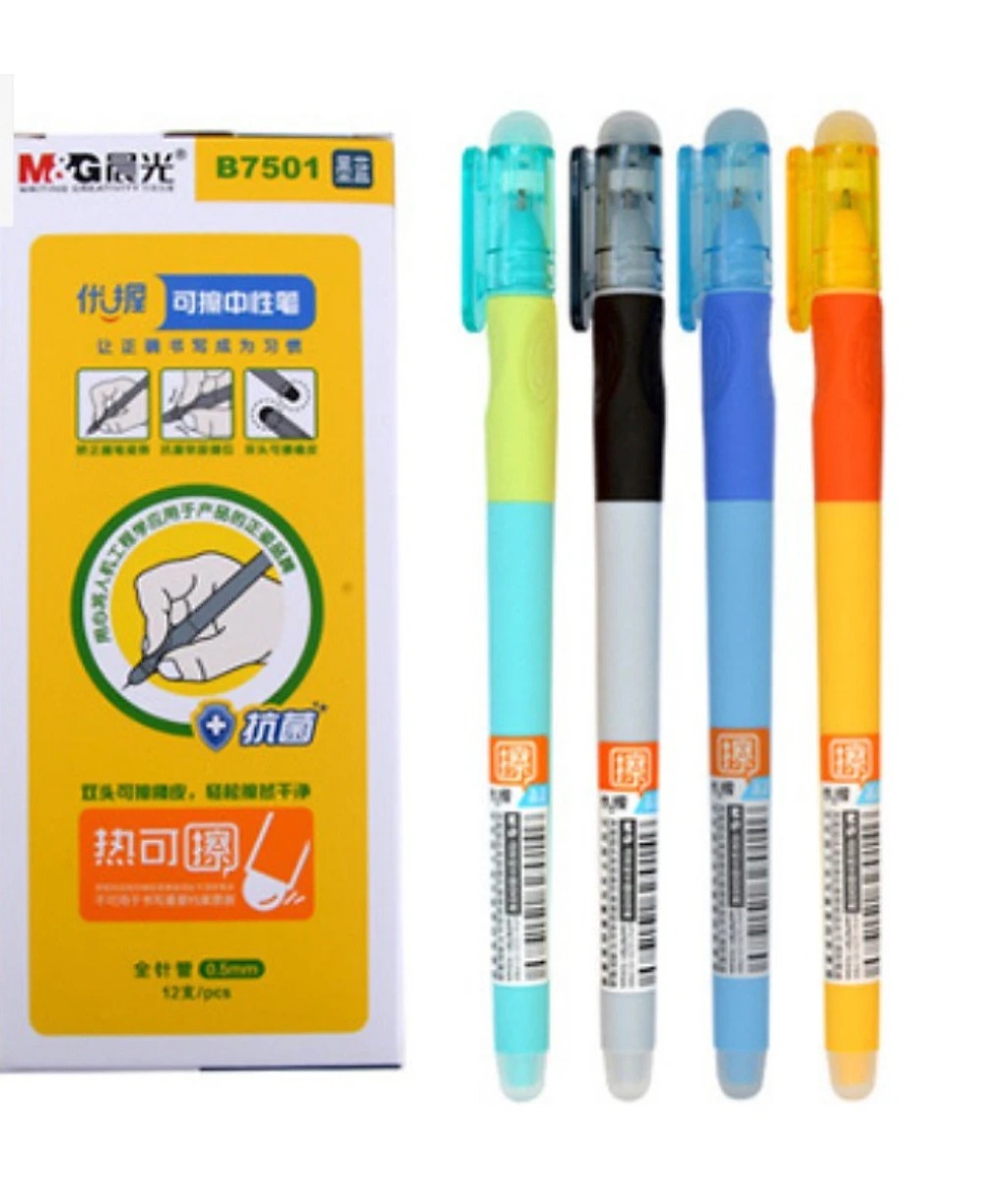 Bút Bi Nước Xóa Được M&G AKPA7501 Màu Đen