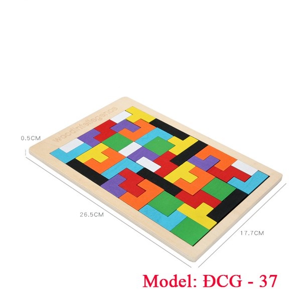 Đồ Chơi Xếp Hình Gỗ Tetris ĐCG-37