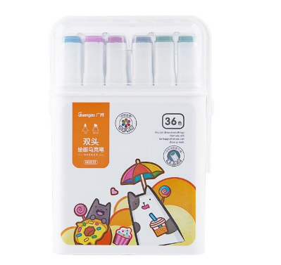 Bút Marker Guangbo Thân Lớn 36 Màu 02222