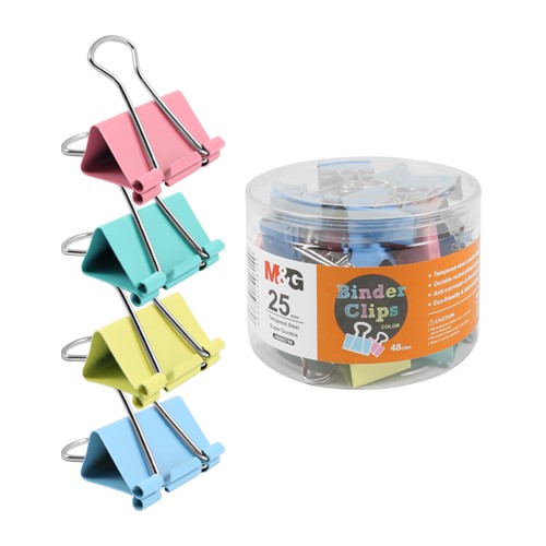 Kẹp Giấy Màu M&G 25mm ABS92768