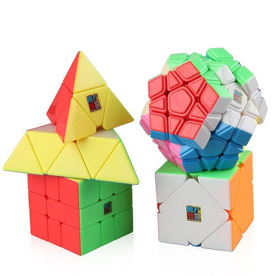 Đồ Chơi Rubik Mofangjiaoshi Gift Packing With 4 Cubes Stickerle SP003716