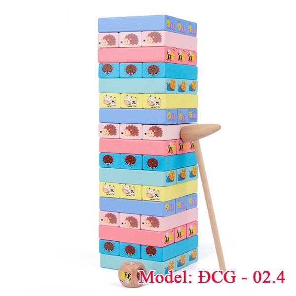 Đồ Chơi Rút Gỗ Màu In Hình ĐCG-02.4