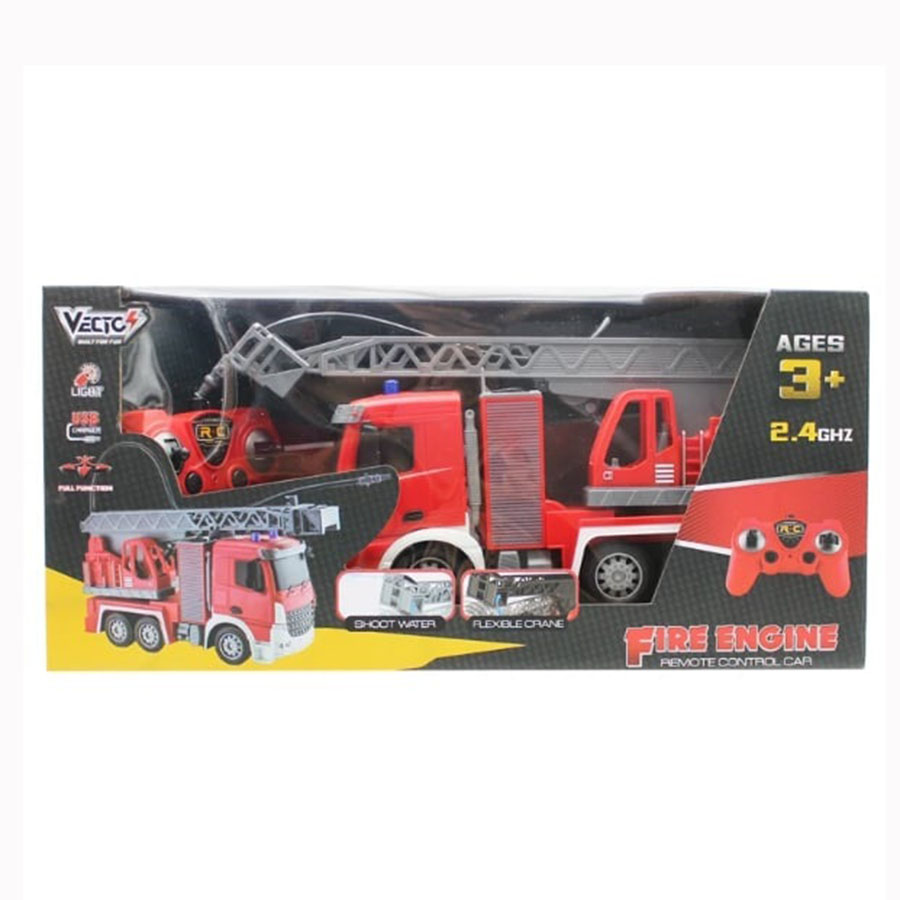 Đồ Chơi Điều Khiển Xe Cứu Hỏa Thang Xoay Phun Nước - Vecto VT28021