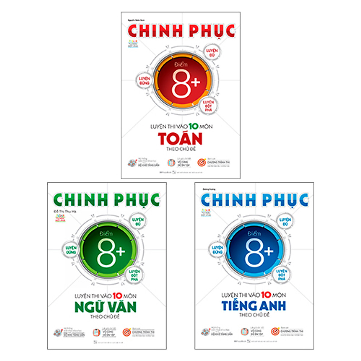 Combo Chinh Phục Luyện Thi Vào 10 Toán Văn Anh Theo Chủ Đề