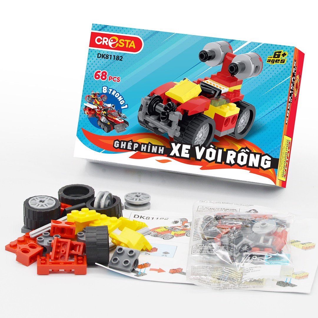 Đồ Chơi Ghép Hình Lực Lượng Cứu Hộ Xe Vòi Rồng - 68 Chi Tiết DK81182