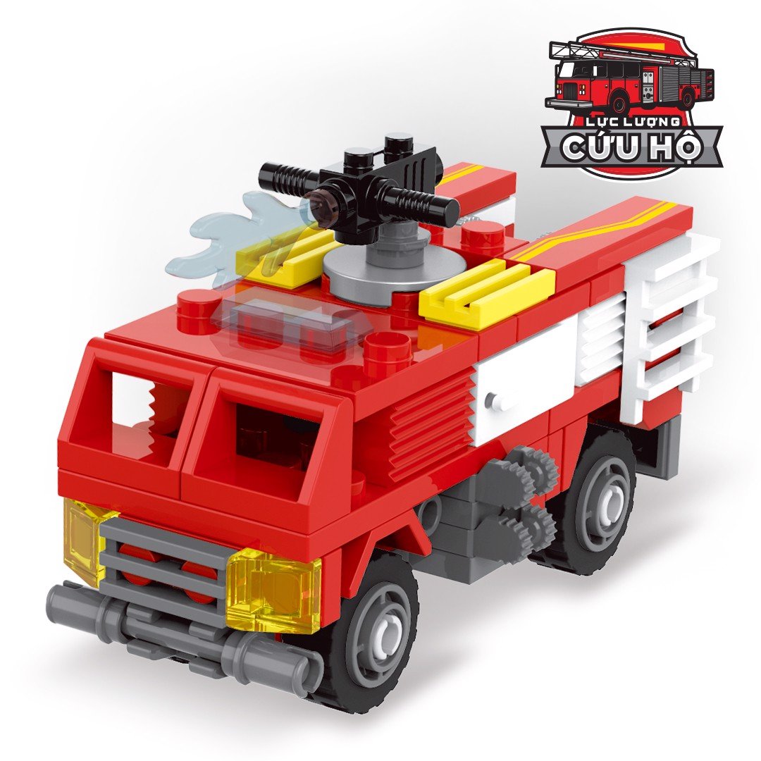 Đồ Chơi Ghép Hình Lực Lượng Cứu Hộ Xe Cứu Hỏa - 103 Chi Tiết DK81183