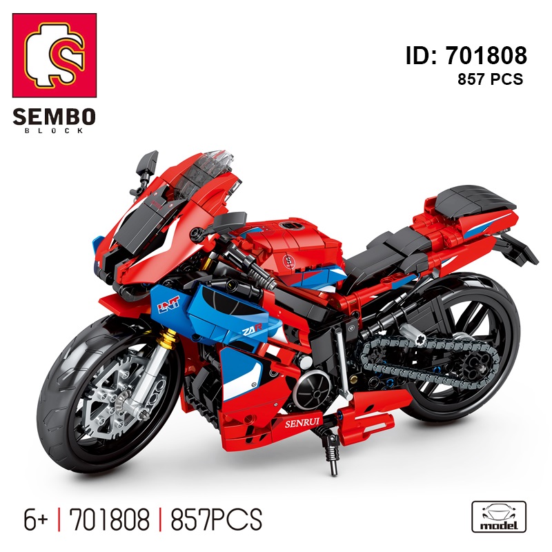 Đồ Chơi Xe Mô Tô Senrui Mix Màu Sembo 701808