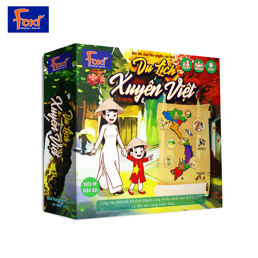 Đồ Chơi Foxi Cờ Xúc Xắc Du Lịch Xuyên Việt PVN1716