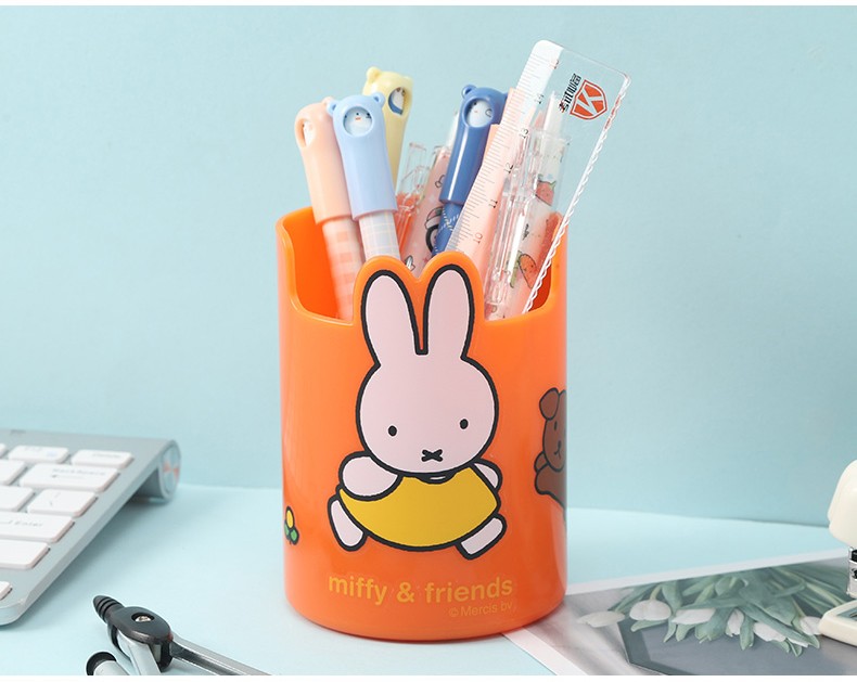 Ống Đựng Bút Nhựa M&G FBT98495 Miffy Trắng Và Cam