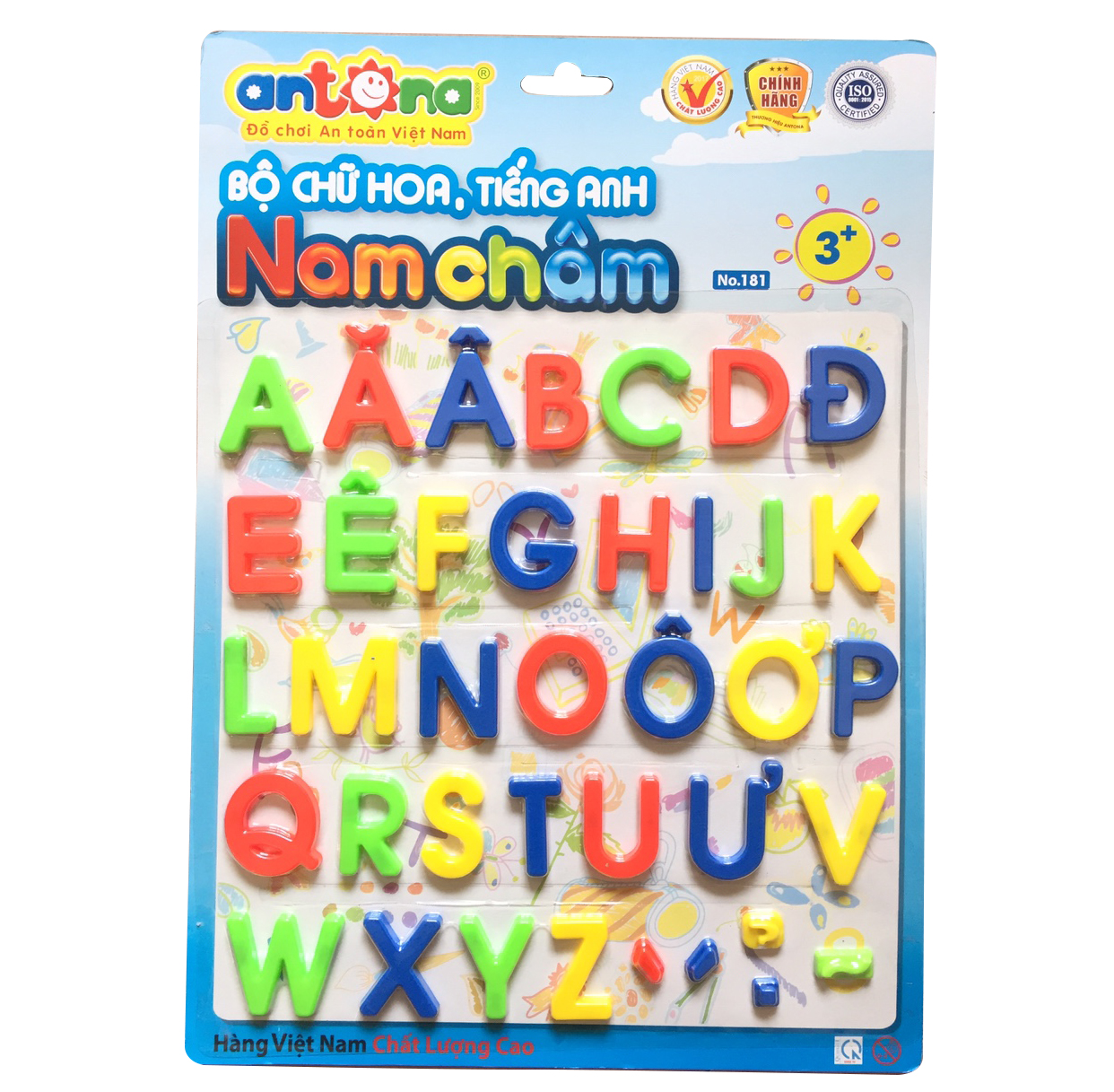 Đồ Chơi Vỉ Nam Châm Chữ Hoa Tiếng Việt No.336