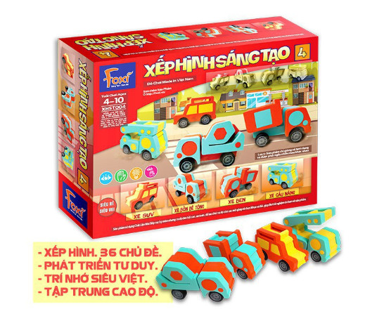 Đồ Chơi Foxi Xếp Hình Sáng Tạo 4