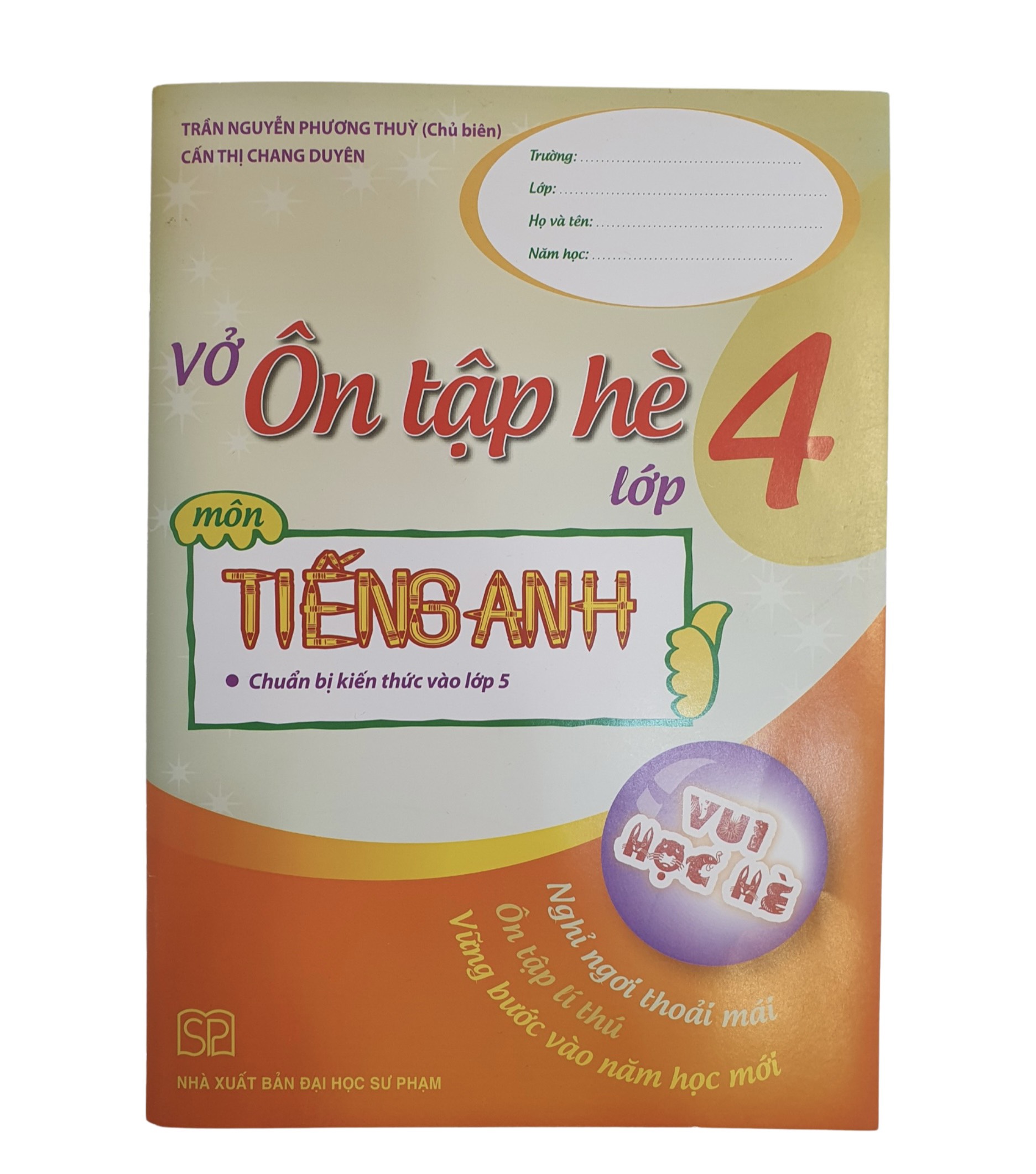 Vở Ôn Tập Hè Môn Tiếng Anh Lớp 4