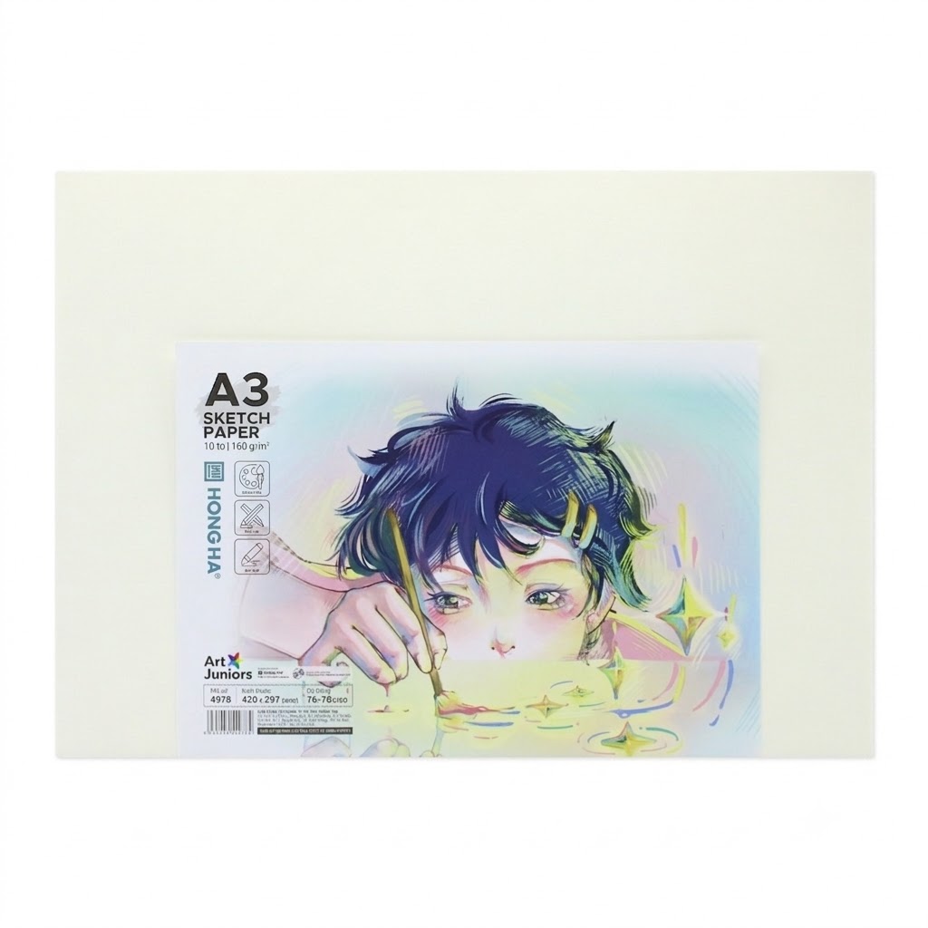 Giấy Vẽ Art Junior A3 Hồng Hà 4978 (10 Tờ/Tâp)