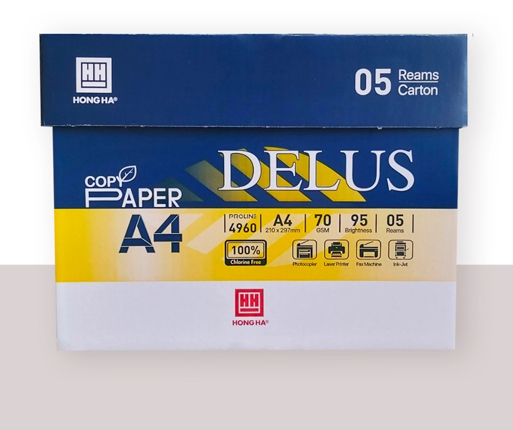 Giấy In A4 Hồng Hà Delux ĐL70 4960