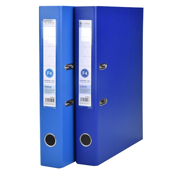 Bìa Còng F4 Flexoffice 5cm FO-BC03 Màu Xanh Đậm