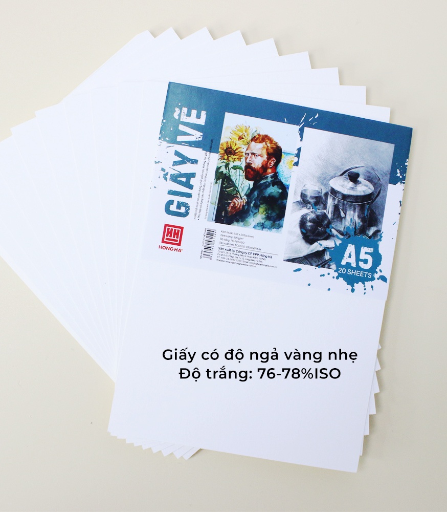 Giấy Vẽ A5 Hồng Hà 8152 (20T/Tập)