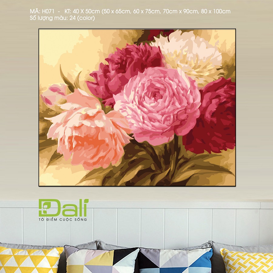 Tranh Sơn Dầu Tự Tô Số Hóa Dali Hoa H071