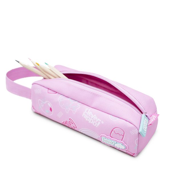 Túi Đựng Bút Clever Hippo Boba Sành Điệu Hồng HC0105/PINK