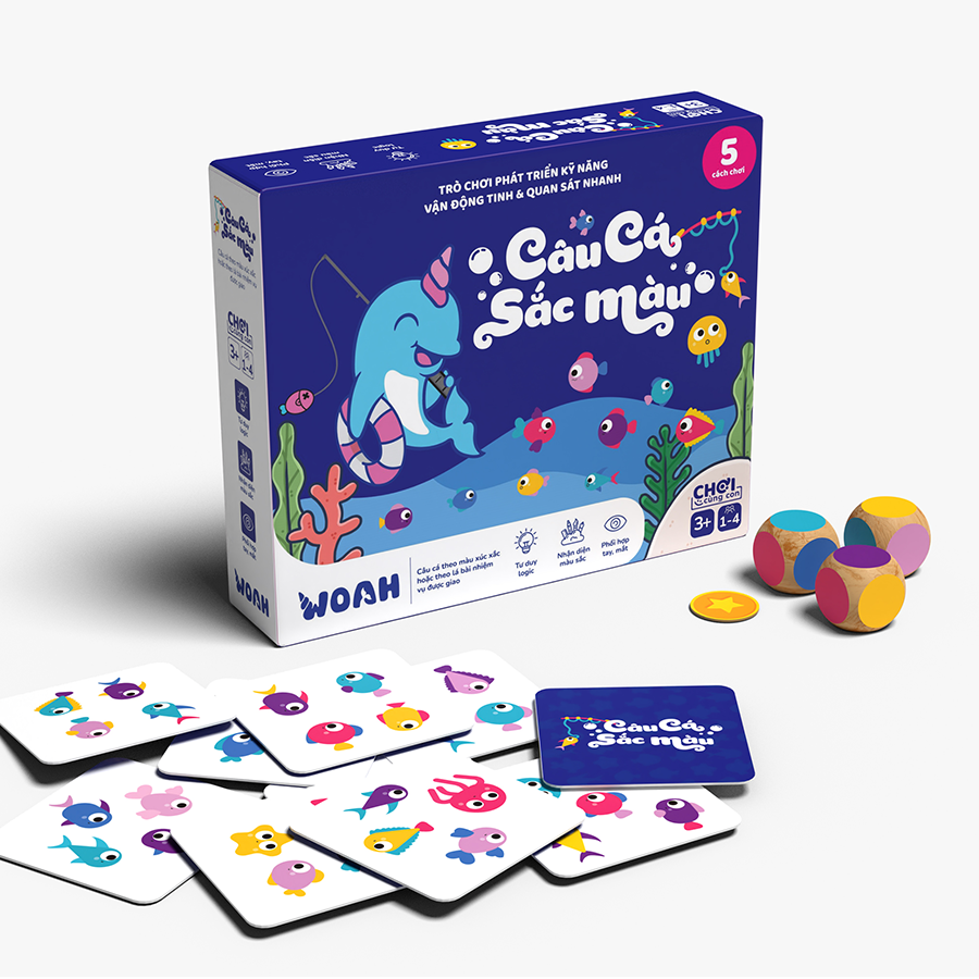 Đồ Chơi Boardgame Câu Cá Màu Sắc - Speed Matching