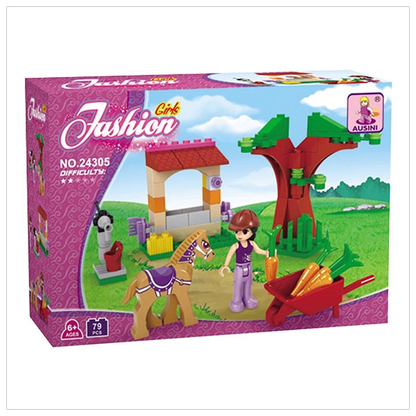 Đồ Chơi Xếp Hình Thời Trang Sành Điệu 24305 Bé Gái