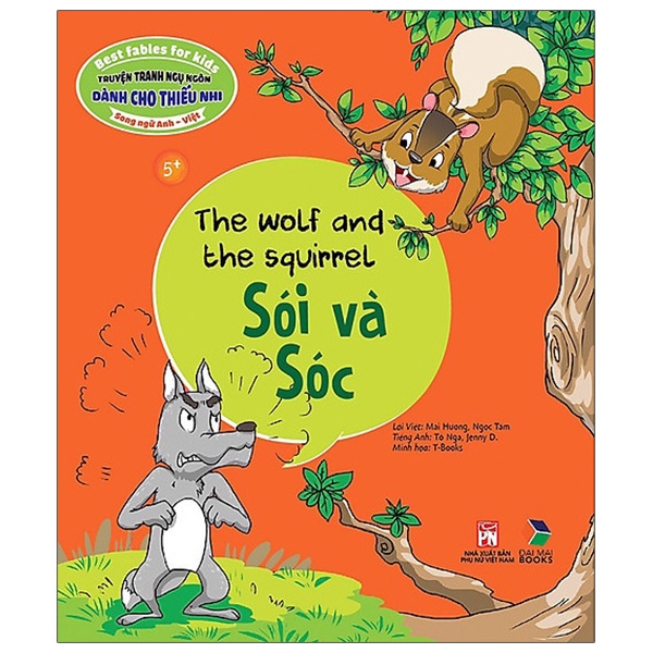 Truyện Tranh Ngụ Ngôn Dành Cho Thiếu Nhi Song Ngữ Anh - Việt - Sói Và Sóc