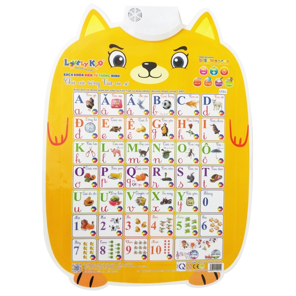 Đồ Chơi Bảng Điện Tử Thông Minh Chữ Cái Tiếng Việt Và Số LT11