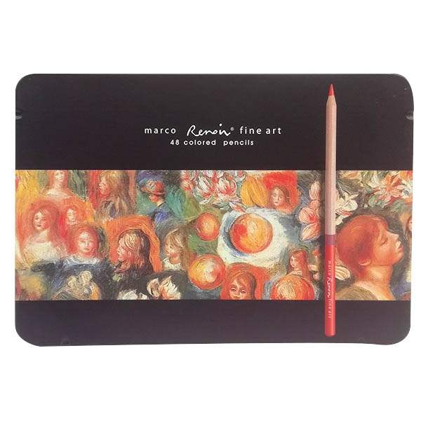 Bộ Bút Chì Renior 48 Màu 3100-48TN Hộp Thiếc