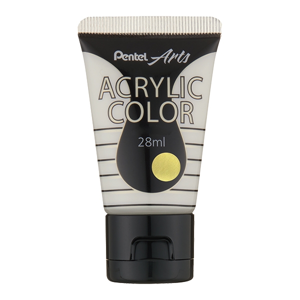 Tuýp Màu Vẽ Acrylic Pentel WA2-T151E Màu Trắng Ánh Vàng