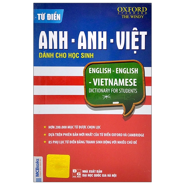 Từ Điển Anh - Anh - Việt Dành Cho Học Sinh (Bìa Xanh Đỏ)