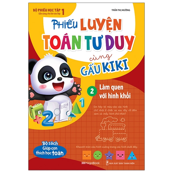 Phiếu Luyện Toán Tư Duy Cùng Gấu Kiki 2 Làm Quen Với Hình Khối