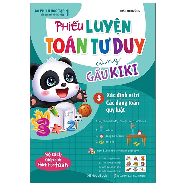 Phiếu Luyện Toán Tư Duy Cùng Gấu Kiki 3 Xác Định Vị Trí - Các Dạng Toán Quy Luật