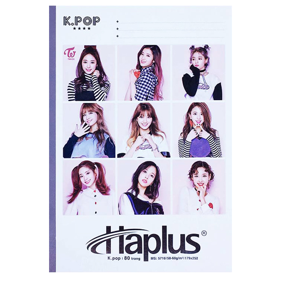 Vở Kẻ Ngang Hải Tiến Haplus K.Pop 5716 80 Trang