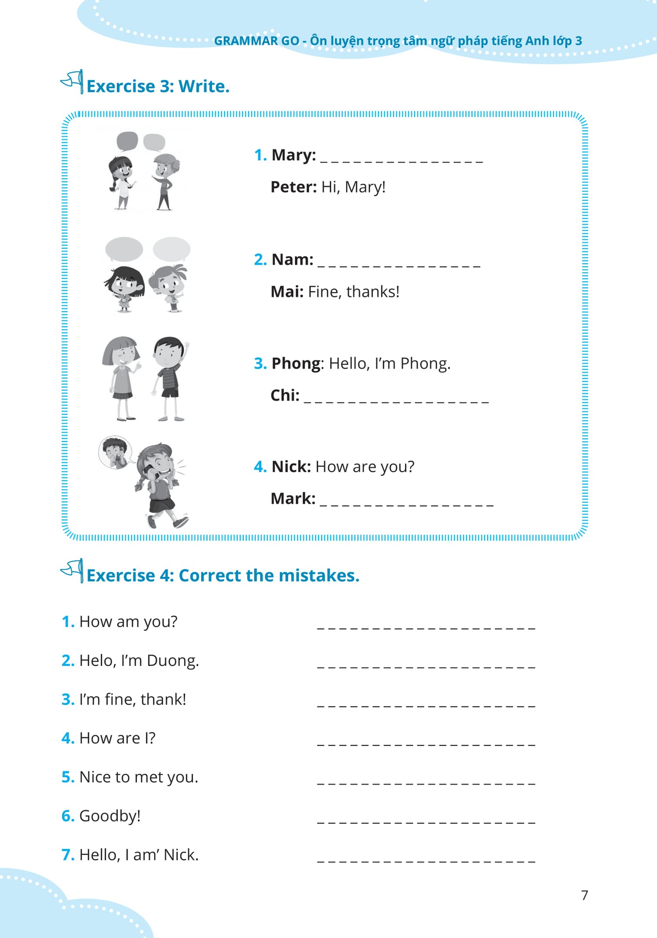 Grammar Go Ôn Luyện Trọng Tâm Ngữ Pháp Tiếng Anh Lớp 3