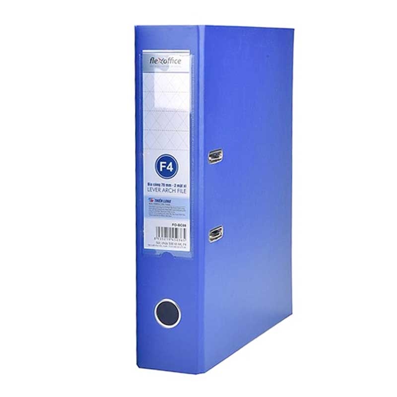 Bìa Còng F4 Flexoffice 5cm FO-BC03 Màu Xanh Đậm