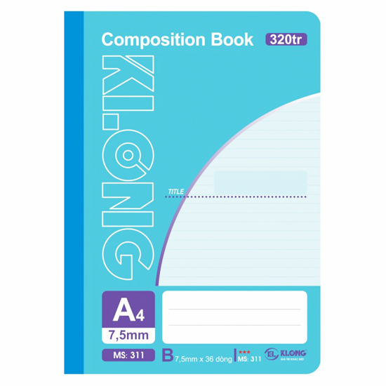 Sổ May Dán Gáy A4 K.Long 320 Trang 311