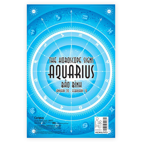 Vở Kẻ Ngang Có Chấm Campus Smart Horoscope 200 Trang