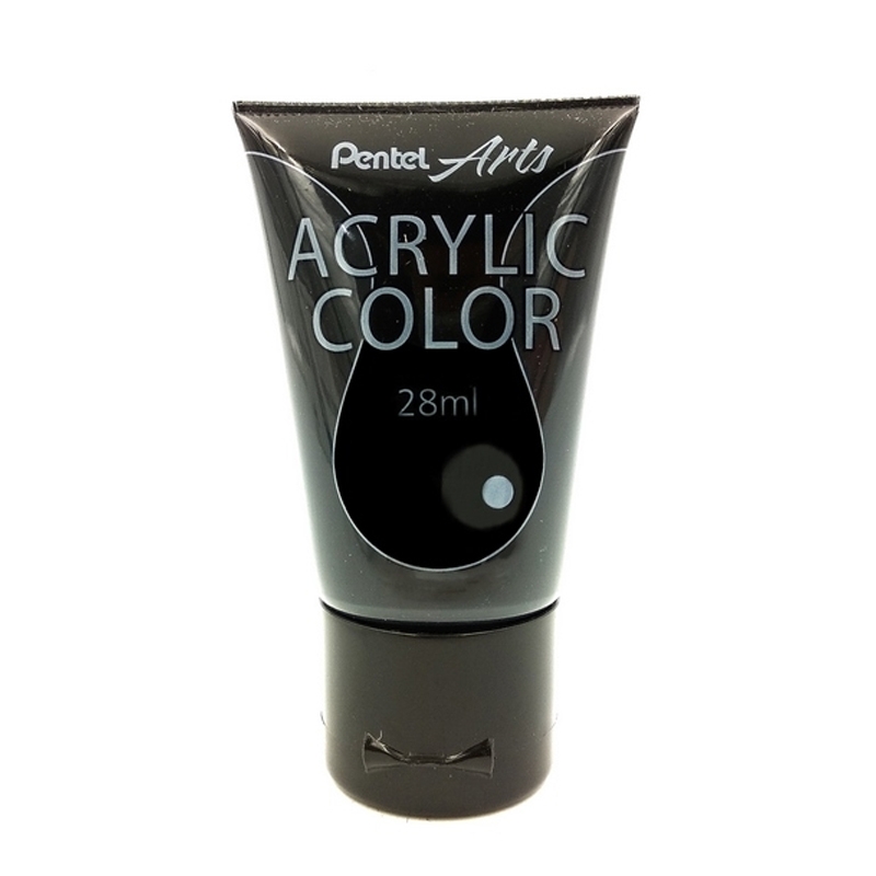 Tuýp Màu Acrylic Pentel WA2-T28 - Màu Đen