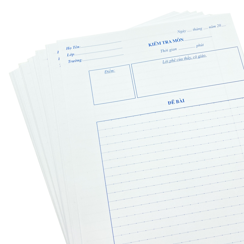 Giấy Kiểm Tra Kẻ Ngang Campus Có Chấm TP-BSS70G-30 - 20 Tờ/Túi