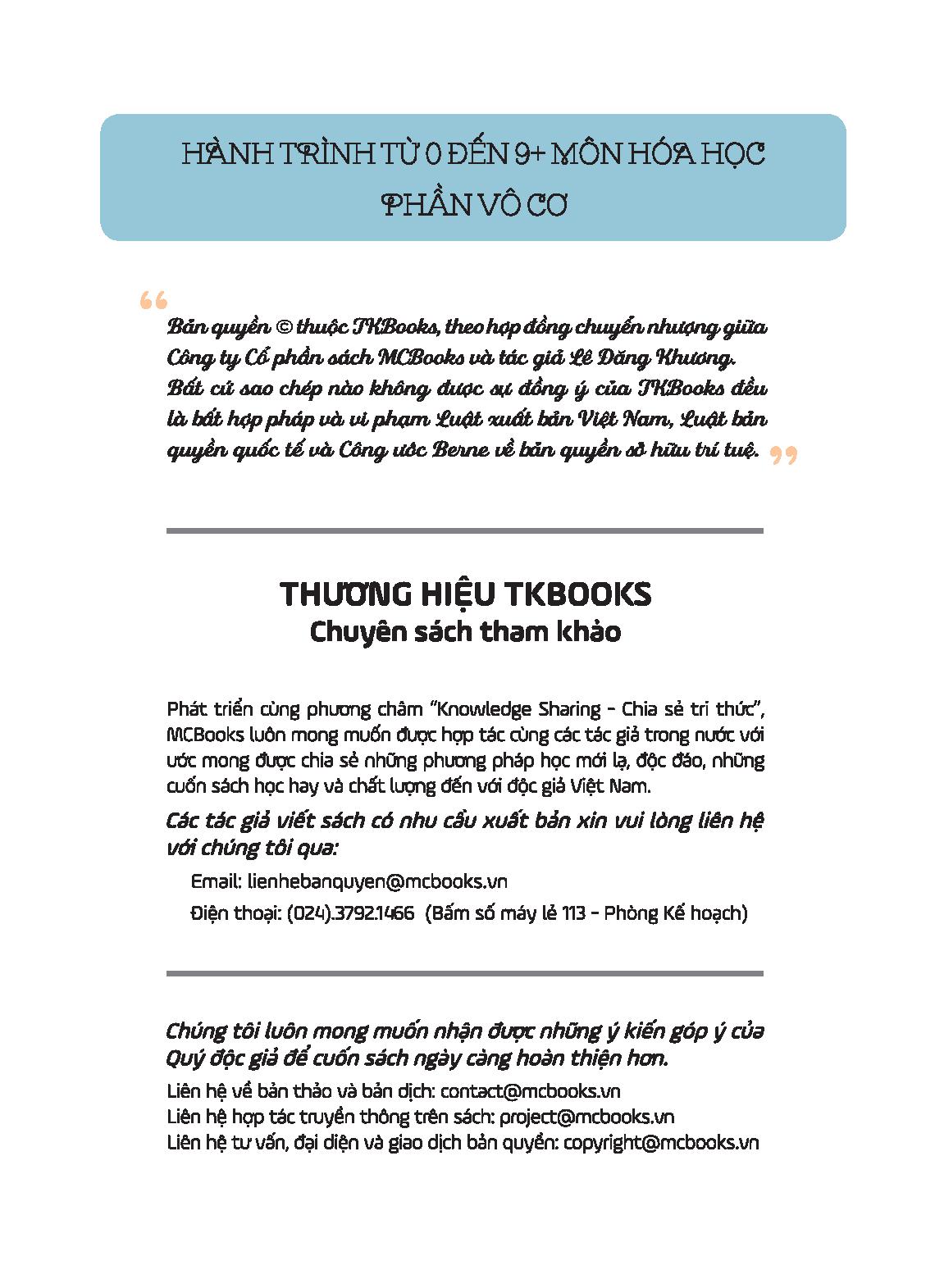Hành Trình Từ 0 Đến 9+ Môn Hóa Học Phần Vô Cơ