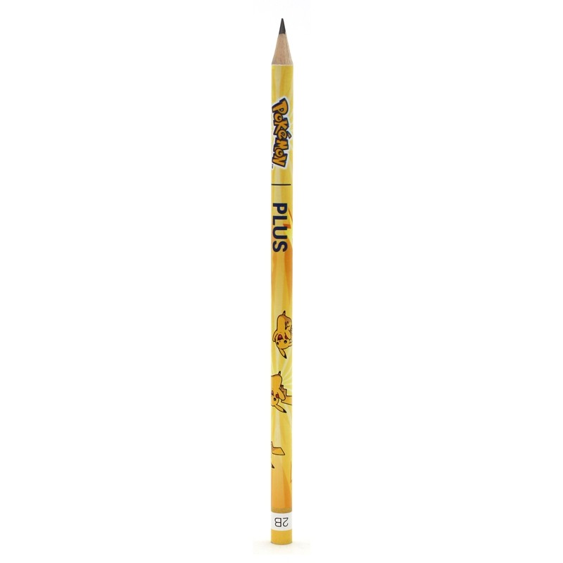 Bút Chì 2B Pikachu - Plus-600-V003 - Màu Vàng
