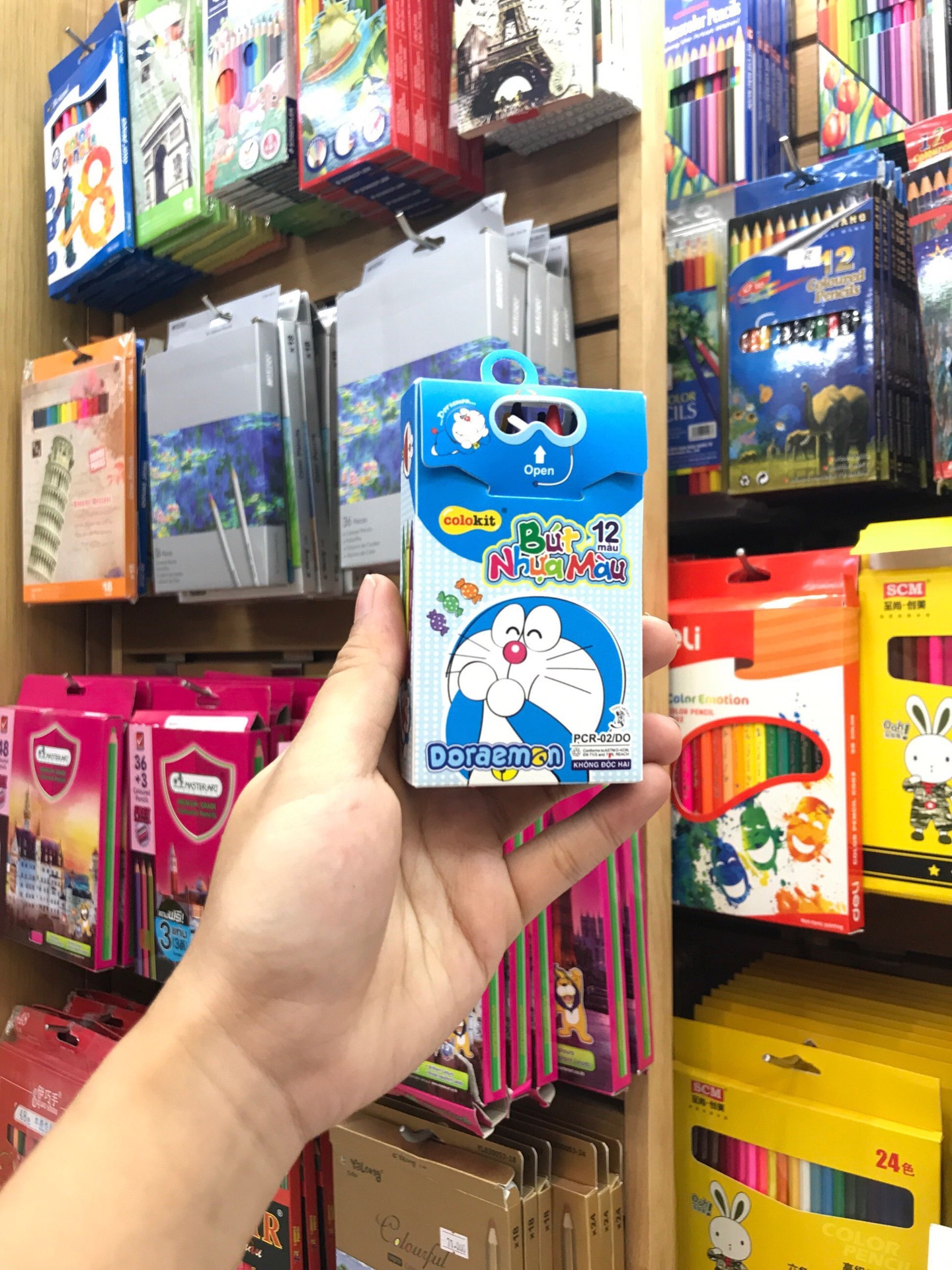 Bút Nhựa Thiên Long PCR-02 12 Màu