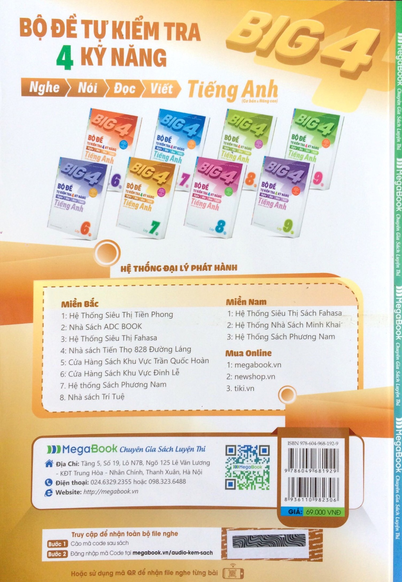 Big 4 - Bộ Đề Tự Kiểm Tra 4 Kỹ Năng Nghe - Nói - Đọc - Viết Tiếng Anh Lớp 7 - Tập 2
