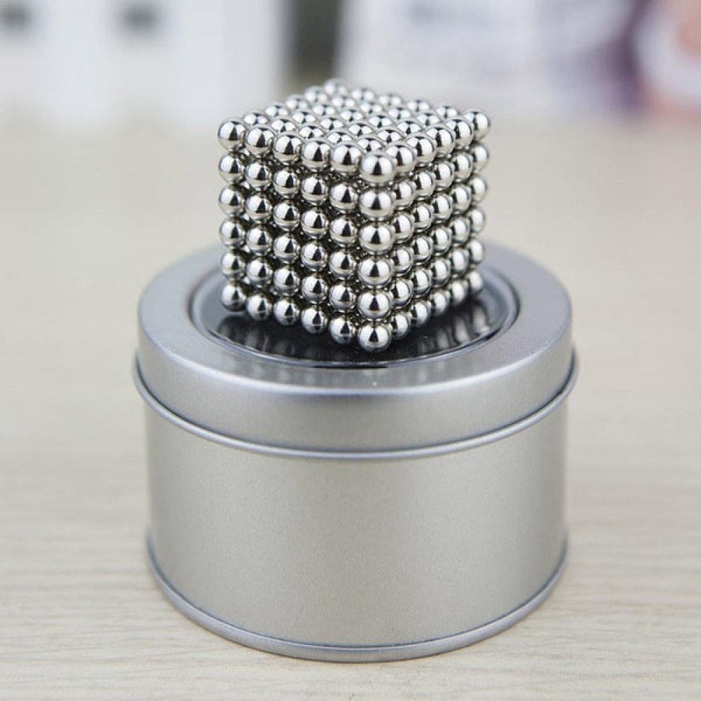 Nam Châm Bi Từ Tính Neko Size 5Mm - Màu Bạc