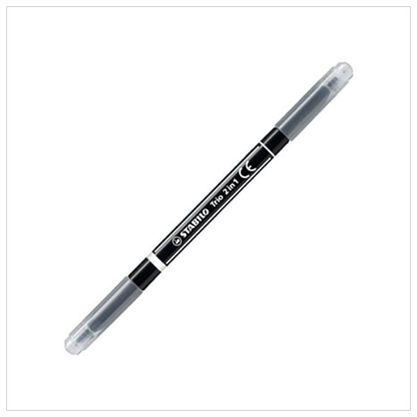 Bút Lông Màu 2 Đầu Stabilo 223/46 - Màu Đen