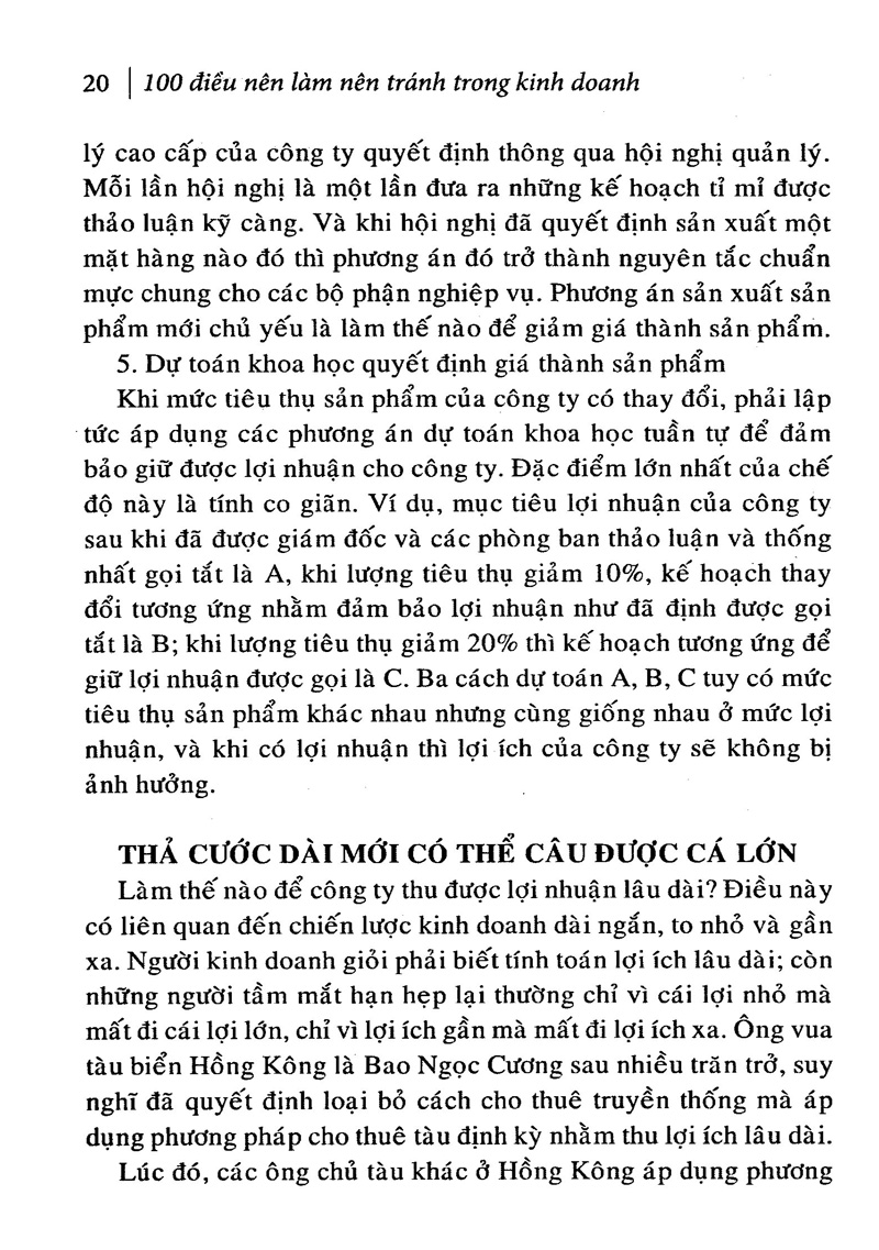 100 Điều Nên Làm, Nên Tránh Trong Kinh Doanh