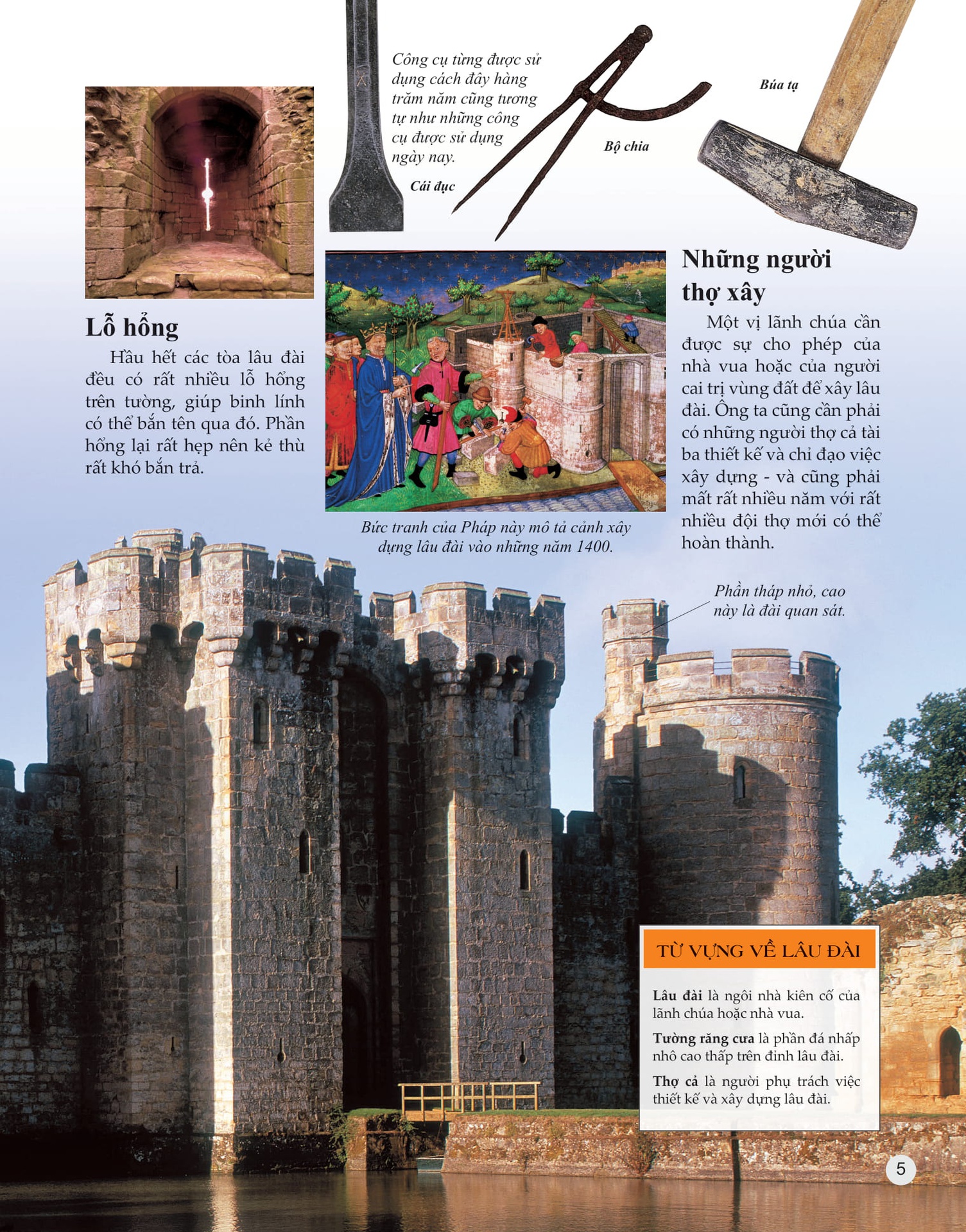 Bách Khoa Tri Thức Về Khám Phá Thế Giới Cho Trẻ Em - Castles And Knights - Lâu Đài Và Hiệp Sĩ