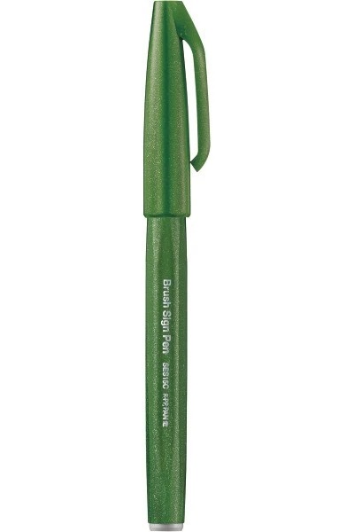 Bút Lông Màu Nước Pentel SES15C-D2 - Màu Xanh Ô Liu