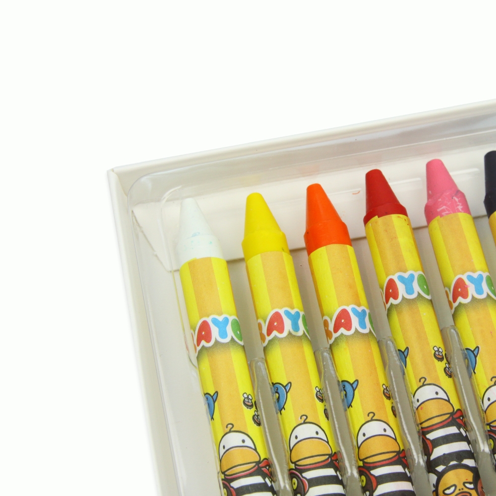 Bút Sáp Màu Hồng Hà Oringa 12 Màu 8105