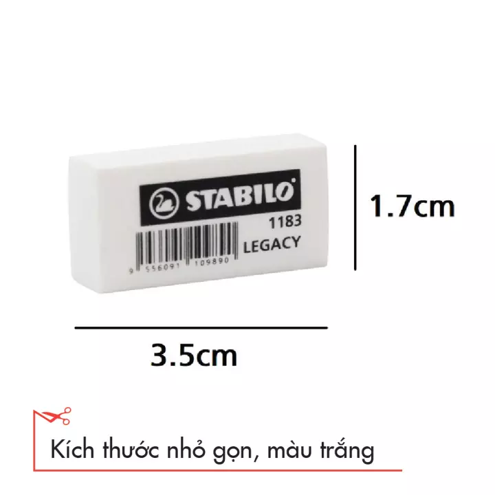 Tẩy Chì Màu Trắng Nhỏ Stabilo Legacy ER183W