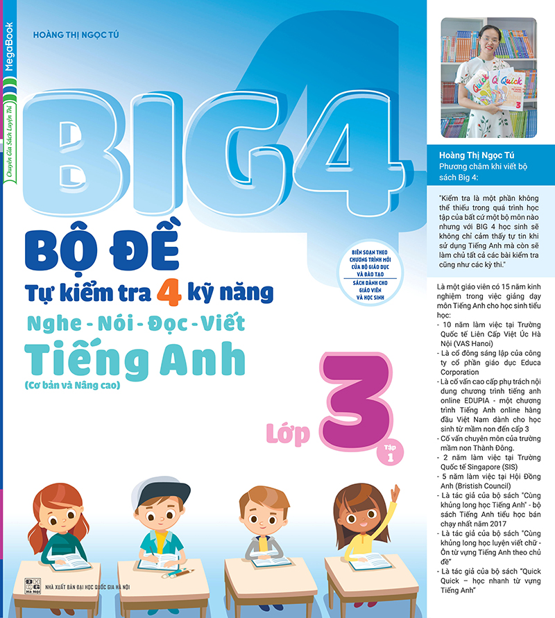 Big 4 Bộ Đề Tự Kiểm Tra 4 Kỹ Năng Nghe - Nói - Đọc - Viết Tiếng Anh Lớp 3 - Tập 1